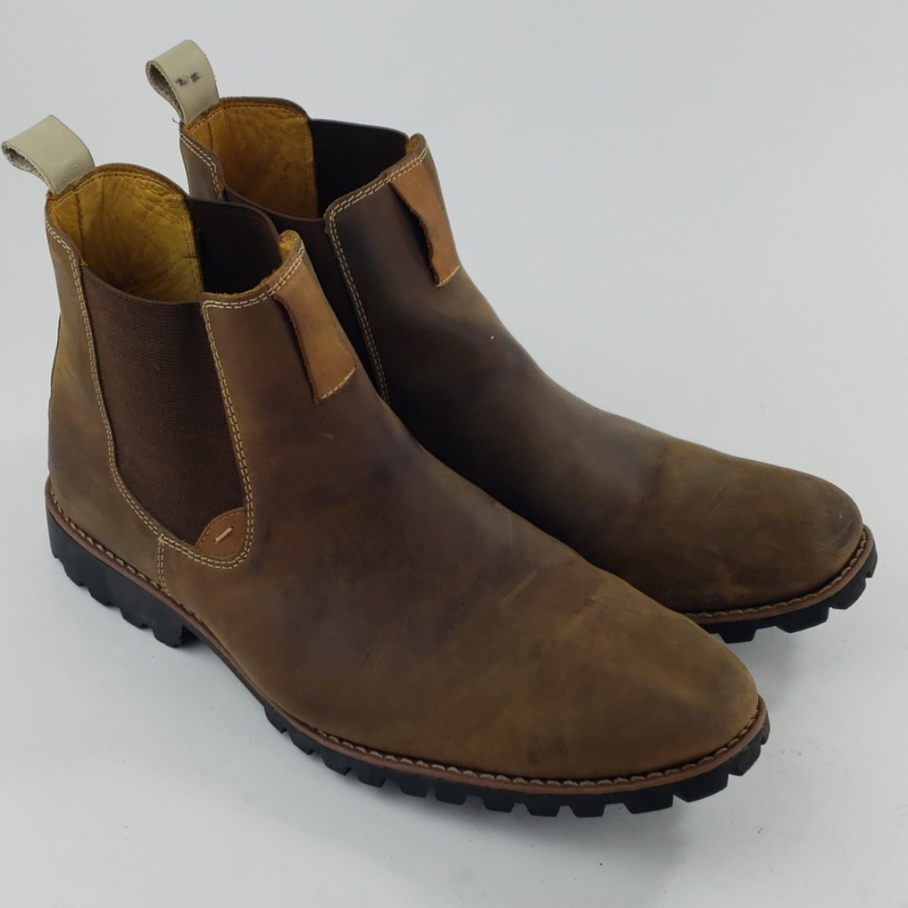 Sandro moscoloni mens boots brown leather sz 10 d